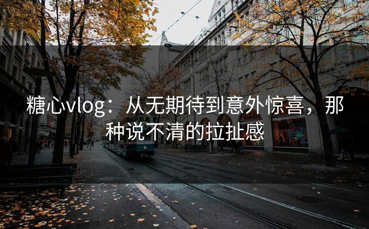 糖心vlog：从无期待到意外惊喜，那种说不清的拉扯感