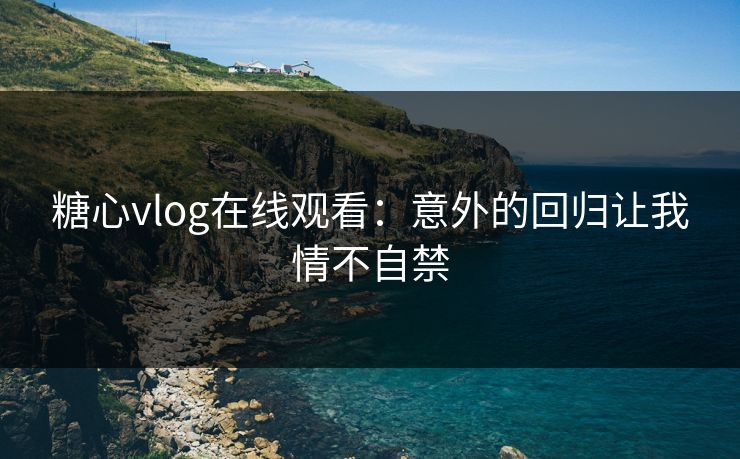 糖心vlog在线观看:意外的回归让我情不自禁 糖心vlog在线观看:意外的回归让我情不自禁